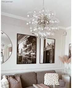 ByRydens 4200440-7002 - Luster na lanku GROSS 8xG9/4W/230V číra