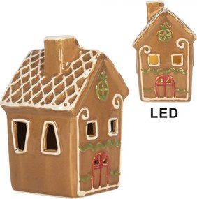 Perníková LED chalúpka Gingerbread Cott - 8*8*12 cm