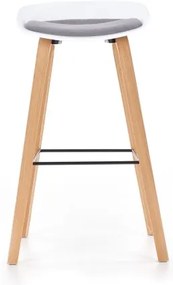 Barová stolička 81x51 cm béžová/biela