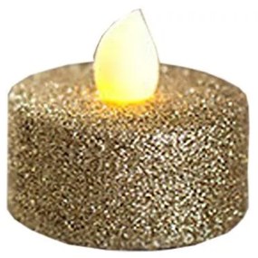 Neurčený LED čajová sviečka, Zlatá, 5 ks / bal