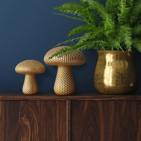 DEKORAČNÁ SOŠKA DEAN 19X19X21 CM ZLATÁ