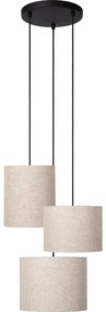 Lucide 45409/13/38 - Luster na lanku MAYA 3xE27/40W/230V krémová