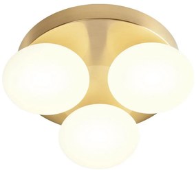 Redo 01-4307 - LED Kúpeľňové stropné svietidlo OVUM 3xLED/5W/230V IP44 mosadz