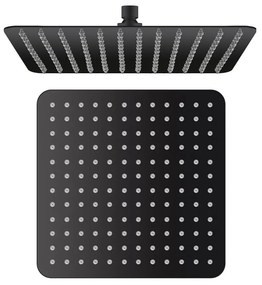 Matne čierna hlavová sprcha z nehrdzavejúcej ocele Slim – Sapho