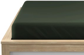 Napínacia plachta z mikrovlákna tmavozelená 160 x 200 cm