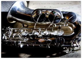 Obraz - Saxofón (70x50 cm)