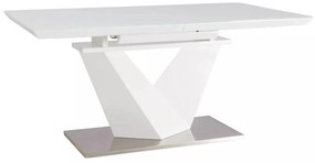 Rozkládací jídelní stůl Alaras III 160/220 cm bílý