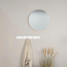 Biely kovový nástenný vešiak 70 cm Miles – Spinder Design