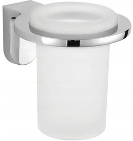 Závesný okrúhly držiak kefiek MAXMAX MEXEN LEA - kov/sklo - chrómový, 7026038-00