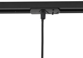 Moderné čierne závesné svietidlo pre 1-fázový koľajnicový systém GU10 70mm - Iconic Holt