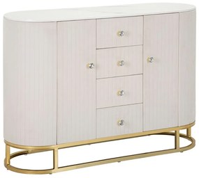 Dizajnová komoda Hadassah 120 cm krémová
