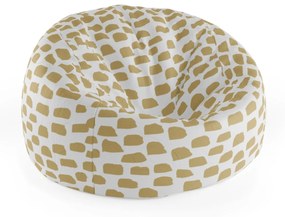Sablio Sedací vak Cocoon Zlaté ťahy štetcom - 75 x 45 x 35 cm