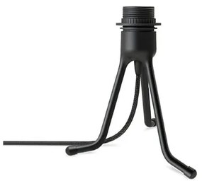 Čierny polohovací stojan tripod na svietidlá UMAGE, výška 18,5 cm