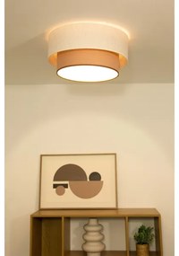 Stropné svietidlo NATIA 1xE27/60W/230V biela/hnedá