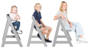 roba Detská drevená vysoká jedálenská stolička Sit Up (sivá/flex)  (100306933)