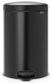 Matne čierny pedálový oceľový odpadkový kôš 20 l NewIcon – Brabantia