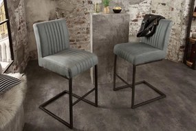 Dizajnová barová stolička Boss II antik sivá - Skladom na SK