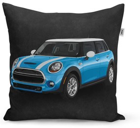 Sablio Vankúš Mini sedan Čierne pozadie - 60x60 cm