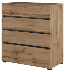 Komoda Crossroad S28 (dub wotan + čierna). Akcia -10%. Vlastná spoľahlivá doprava až k Vám domov. 1118255