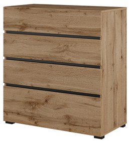 Komoda Crossroad S28 (dub wotan + čierna). Akcia -20%. Vlastná spoľahlivá doprava až k Vám domov. 1118255