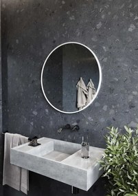 Sapho Sapho, NOTION SLIM zrkadlo v ráme, 60x80cm, biela matná, NT860W