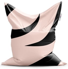 Sablio Sedací vak Ružový vzor zebry - 150x100 cm