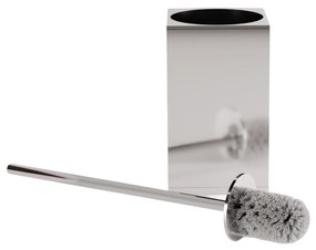 Rea Til, kovový stojan na WC s kefou, chrómová, REA-88094