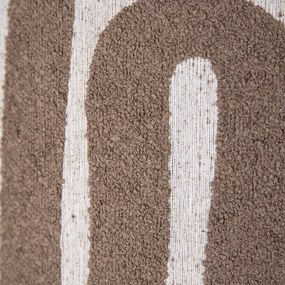 Závesná lampa čierna s hnedým béžovým tienidlom 35cm 3-svetlá - Cava