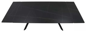 Jedálenský stôl Lumiere 180 x 90 cm, čierna