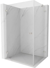 Mexen Lunar-B, sklápací sprchový kút ľavý 95 x 70 cm, 8mm číre sklo, oceľový profil, 832-095-070-97-00-L