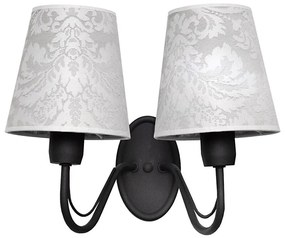 Nástenné svietidlo MALBO II 2xE27/15W/230V čierna