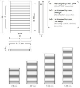 radiátor MODO 600 x 1047 mm, C35 white silk RADMOD601035 - INSTAL-PROJEKT