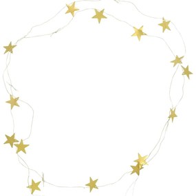 House Doctor Girlanda Stars Antique Brass 250 cm