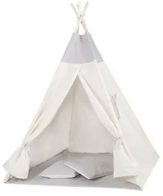 SPRINGOS Teepee stan pre deti SPRINGOS Šedý Wigwam