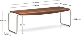 Hnedá lavica Tarsel – Kave Home