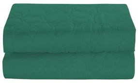 Zelený prehoz na posteľ so vzorom STONE Rozmer: 170 x 210 cm