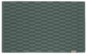 Tmavozelená kúpeľňová predložka 50x80 cm Geo – Mette Ditmer Denmark