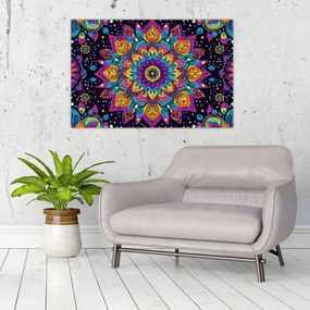 Obraz - Kaleidoskopická mandala (90x60 cm)