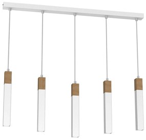 Luster na lanku SOLO 5xGU10/MR11/40W/230V biela