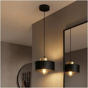 BRILAGI - Závesný luster na lanku SPRING 1xE27/60W/230V pr. 20 cm čierna/zlatá