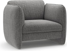 Tmavosivé ženilkové kreslo Georgia – Micadoni