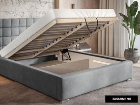PROXIMA.store - Moderná čalúnená posteľ NOOR ROZMER: 120 x 200 cm, FARBA NÔH: wenge