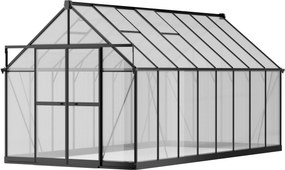 Skleník 240 x 244 x 488 cm, zosilnená konštrukcia, polykarbonát 6 mm