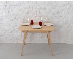 Rozkladací jedálenský stôl s doskou v dekore jaseňového dreva 65x90 cm Envelope – Ragaba