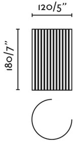 FARO 63435 - Nástenné svietidlo TRAMA 1xE14/7W/230V biela