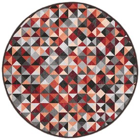 Červeno-sivý prateľný okrúhly koberec ø 120 cm Ignite – Mila Home