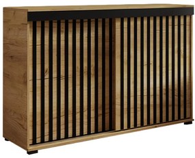 Komoda Malani duplo 140 craft+čierna