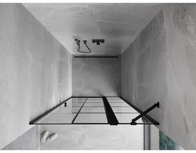 Mexen MIST, 1-krídlové sprchové dvere (1d+1s) 70x200 cm, 6mm číre sklo so vzorom mriežky, pravý, 8A4-070-000-70-77-P