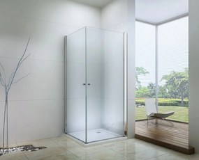 Mexen PRETORIA DUO sprchovací kút 70x100cm, 6mm sklo, chrómový profil-číre sklo, 852-070-100-02-00