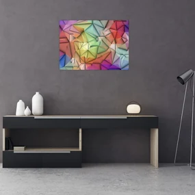 Obraz - Polygonálna abstrakcia (70x50 cm)